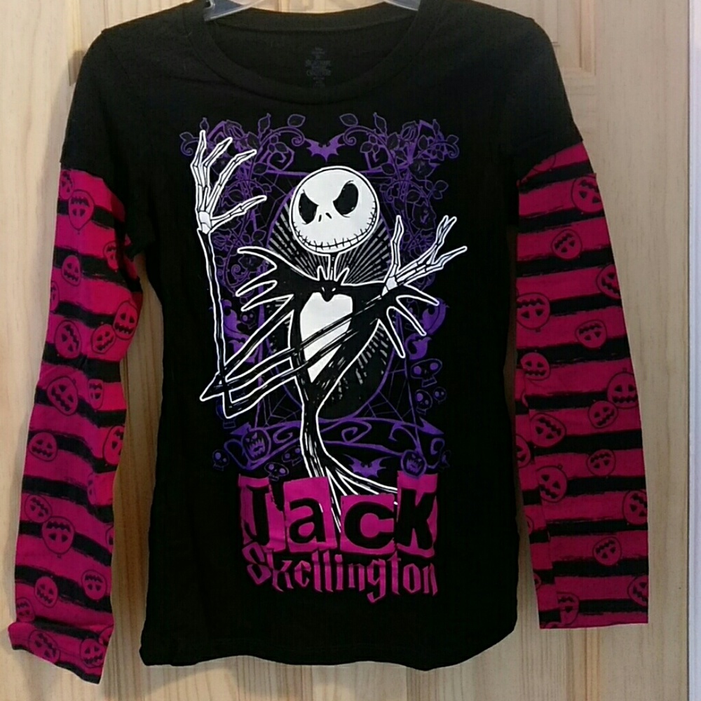 Long sleeve Jack Skellington shirt